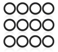 Tinoaly 12pcs No.2 Fuel Cap Seals for Coleman 220 Lanterns, Black Fluorine Rubber Lanterns and Stoves Fuel Cap Replacement