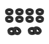 Tinoaly 12pcs No.3 Fuel Cap Seals for Coleman 220, Premium Fluorine Rubber Lanterns and Stoves Fuel Caps Oil and High Temperature Resistant Practical Replacement Accessories(Black)
