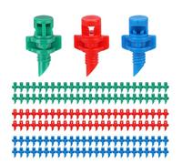 Tinoaly 150pcs Drip Irrigation Emitters, 90/180/360 Degrees Micro Misting Sprinkler Heads Refraction Drip Emitters for Garden Lawn & Farm Water System