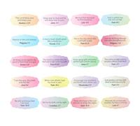 Tinoaly 200pcs Bible Verse Stickers, Motivational Scripture Stickers for Decoration, Multicolored, Self-Adhesive, Rectangular, 5.9x2.5cm/2.32x0.98 inch