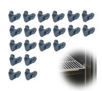 Tinoaly 20pcs Refrigerator Shelf Clips, Plastic Freezer Shelving Pegs Replacement Universal Cooler Rack Cabinet Support Brackets for Commercial & Home Refrigerators Fridge Freezers Coolers