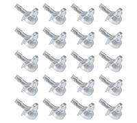 Tinoaly 20pcs Shelf Support Pins for IKEA Billy Bookcase, Kitchen Silver Alloy Book Shelves Pegs Replacement Cabinet Pegs Compatible with IKEA Billy Bookcase (Part 131372)