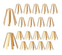 Tinoaly 20pcs Universal Golf Shaft Adapter Shims, Durable Brass Shaft Shims for 335 350 355 370 Iron Clubs 6 Leg & 8 Leg Golf Club Spacer Fitting Accessories