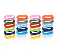 Tinoaly 24pcs Silicone Fastener Rings for Magic Band+ & 2.0 & More, Secure Fastener Loops and Watch Band Holder Clips Protectors (12 Colors)