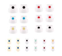 Tinoaly 24pcs Spray Can Nozzle, Universal Spray Paint Caps Adapter for Female Cans Spout Bottle Nozzle Replacement for Wall Graffiti Art Creation Painting