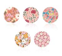 Tinoaly 25pcs Adhesive Patches for Libre 2 & 3, 5 Styles Round Sensor Covers Breathable Waterproof Sweat-Proof Sensor Stickers Adhesive CGM Patches