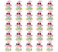 Tinoaly 25pcs Summer Beach Gnomes, Mini Summer Theme Gnomes Miniature Tiny Dwarf Figurines Small Table Desktop Home Office Party Decorations and DIY Crafts Supplies(Beach Ball Style)