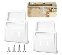 Tinoaly 2pcs Garage Door Sensor Bracket for Ring Alarm Contact Sensors, Durable Garage Door Mounting Bracket Security Accessories with Screws Easy Installation