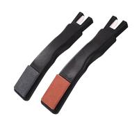 Tinoaly 2pcs Ice Skate Sharpeners, Ice Skate Blade Sharpener V-Shaped Ceramic Hockey Blade Edge Sharpening Tool for Hockey Skates Accessories