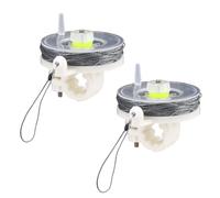 Tinoaly 2pcs Kevlar Trip Wire on Reusable Reel, Trip Wire Alarm Device 85ft Trip Wire Kevlar Cord for Perimeter Trip Alarm for Camping Survival Perimeter Alarm and Early Warning Security Trip Alarm