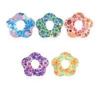 Tinoaly 40pcs Adhesive Patches for Dexcom G7, Waterproof Sweatproof Sensor Covers Flowers Print CGM Overpatches Tape Sticker Over Patch Compatible with Dexcom G7 (5 Styles)