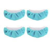 Tinoaly 4pcs Steamer Mop Pads for Handheld Steam Cleaner, Microfiber Cloths Cover Replacement Accessories for Bissell Steam Shot Dupray PurSteam Comforday Attachments, Washable Reusable