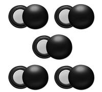 Tinoaly 5 Pairs Magnetic Race Bib Holders, Premium Running Bib Magnets Marathon Race Number Bib Magnets Race Holder Racing Bib Fixing Clips Running Bib Clips for Runners (Black)