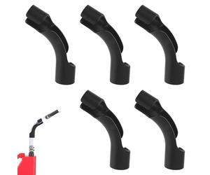 Tinoaly 5pcs Hose Bender for Racing Fuel Tanks, Premium ABS Gas Can Hose Bender Replacement and Accessories for Racing Fuel Jug Gasoline Tanks Public Containers(Black)