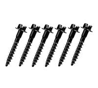 Tinoaly 6pcs Air Box Bolt Screws BAS01003, Carbon Steel Engine Air Filter Housing Fasteners Replace Part Number 6509605AA & 11549031 Suitable Accessories for Ram and More (Black)