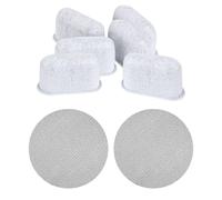 Tinoaly 6pcs Espresso Machine Filter with 2pcs Espresso Puck Screen, Reusable 51mm 150μm Coffee Puck Screen Activated Charcoal Machine Filter Accessories for Delonghi 7313285779