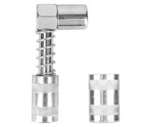 Tinoaly 90 Degree Grease Gun Coupler, 90 Degree Grease Gun Adapter Tip Accessory Gear Oil Connector Adapter Fitting in Tight Spaces for Car Truck Maintenance