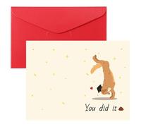 Tinoaly Funny Graduation Card with Envelope, Premium Paper You Did It Congratulations Graduation Greeting Card Perfect Happy Grad Gifts for College High School Graduates