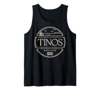 Tinos Greece Night Sail Moonlight Coastal View Tank Top