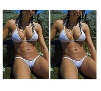 Tinpia See Through Micro Bikini Set Brazilian Sheer Sex Swimwear Beachwear Swimsuit