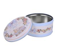 Tinplate Candy Tin with Lid for Loose Tea Birthday Gift | Reusable Festive Presentation Box, Cute Colorful Pattern, Small Portable Case for Wedding Favor Treats