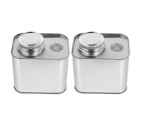 Tinplate Coffee Bean Storage Container with Airtight Screw Lid and Valve | Silver Square Design with Date Ring, Moisture-proof Aroma Retention, Includes Cover and Spoon for Pantry Organisation