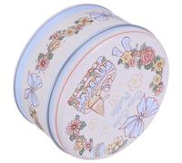 Tinplate Cookie Tin with Lid for Festivals and Office Treats Halloween | Cute Colorful Pattern, Smooth Bright Finish, Portable Snacks Carry for Loose Tea and Jewelry
