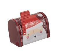 Tinplate Mailbox Shaped Candy Box Metal Small Decorative Cookie Tin Sweet Treat Container Christmas Party Supplies