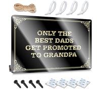 Tinplate Sign Decorative And Plaque Folded Edge & Medieval Fantasy Castle Rustic Decor Flat Print | Waterfowl Wall Only The Best Dads Get Promoted To Grandpa - Funny Garden Signs