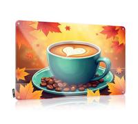 Tinplate Sign With Western Glam Decor Folded Edge - Decorative Plaque Wall-mounted Wicked Wall | Funny Mechanic Garage & Autumn Latte Heart-shaped Foam.(20X30CM)