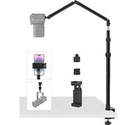Tinpops Camera Mount Desk Stand, Flexible Overhead Camera Mount, Webcam Table C-Clamp Multi Mount for Photography Videography Live Stream (Magic Arm Stand)