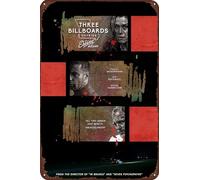 TINSAEGE Metal Tin Sign Alternative poster for Three Billboards Outside Ebbing, Missouri - complete version | Decorative Signs and Plaques for Your Home Bar, Club, or Wall Decor - 8 x 12 inches