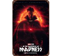 TINSAEGE Metal Tin Sign Dr Strange in the Multiverse of Madness | Decorative Signs and Plaques for Your Home Bar, Club, or Wall Decor - 8 x 12 inches