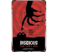TINSAEGE Metal Tin Sign Insidious | The Last Key | Decorative Signs and Plaques for Your Home Bar, Club, or Wall Decor - 8 x 12 inches
