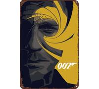 TINSAEGE Metal Tin Sign James Bond No Time To Die | Decorative Signs and Plaques for Your Home Bar, Club, or Wall Decor - 8 x 12 inches