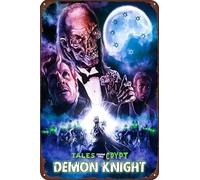 TINSAEGE Metal Tin Sign Tales From The Crypt - Demon Knight | Decorative Signs and Plaques for Your Home Bar, Club, or Wall Decor - 8 x 12 inches