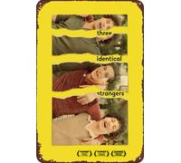 TINSAEGE Metal Tin Sign Three Identical Strangers | Decorative Signs and Plaques for Your Home Bar, Club, or Wall Decor - 8 x 12 inches
