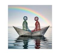 Tinsel Couple Poster Canvas Poster Bedroom Decor Landscape Office Room Decor Gift 20x20inch(50x50cm)