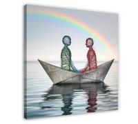 Tinsel Couple Poster Canvas Poster Bedroom Decor Landscape Office Room Decor Gift 20x20inch(50x50cm)