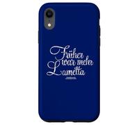 Tinsel design with saying "Früher war mehr tinsel" Case for iPhone XR