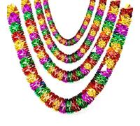 Tinsel Garlands Christmas Tree Decorations, Long Ceiling Hanging Tinsel Garland, Xmas Garland Holiday Decor(4pcs 2m round)