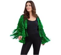 Smiffys Fever Tinsel Festival Jacket, Green