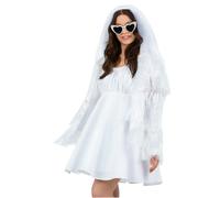 Smiffys Fever Iridescent White Tinsel Festival Jacket Women’s Glitter Fringe Rave Outfit for Hen Party, Ibiza, Pride, Concerts & Fancy Dress Events, Statement Partywear, Festival Sparkle, Small-Medium