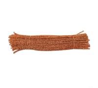 Tinsel Sparkle Pipe Cleaners 100 Pack 30cm Chenille Craft Stems Polyester 3mm-4.5mm for Christmas Arts and Crafts Decorations in Gold Silver Red Purple Green Orange(orange)