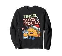 Tinsel Tacos & Tequila Funny Christmas Sweatshirt