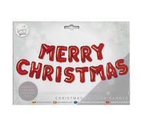 Tinsel Town Red Merry Christmas Balloon Banner Decoration