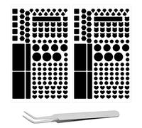 Tinsellns LED Cover for Router Light Blocking Stickers 8.6 * 4.7in, Self-Adhesive Black Out Edition PET with Tweezers Electronics and Appliances and More Blocks 100% of Light (2)