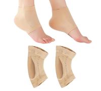 tinshow Ankle Brace Compression Support Sleeve for Women, 2 Pairs Plantar Fasciitis Socks Gel Ankle Support Socks Professional Heel Support Arch Support Breathable Anti-Slip Heel Socks for Sports