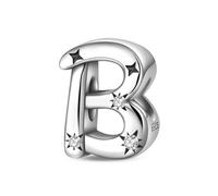 TINSLO 925 Sterling Silver Charms Beads Initial B Letter for Pandora Bracelet, Dangle Pendant Charms for Necklace and Bracelet Jewelry Gifts for Women Girls