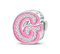 TINSLO 925 Sterling Silver Charms Beads Initial G Letter for Pandora Bracelet, Dangle Pendant Charms for Necklace and Bracelet Jewelry Gifts for Women Girls